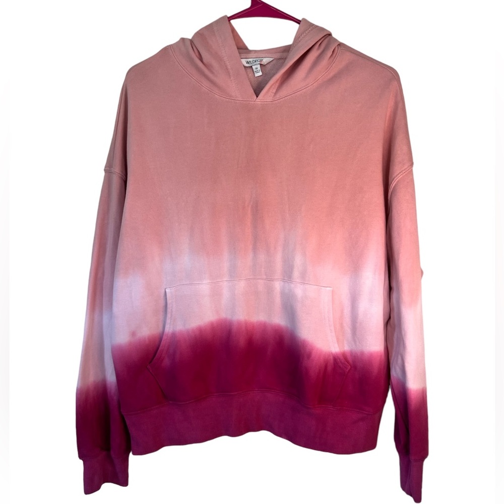 Wildfox Pink Tie Dye Ombré Olivia Hoodie Womens Size Medium Excellent Condition